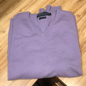 Polo 100% cashmere men’s  XL v-neck sweater